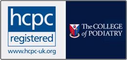 Accredited Practice by The College of Podiatry and Regulated by Healthcare Professional Council HCPC